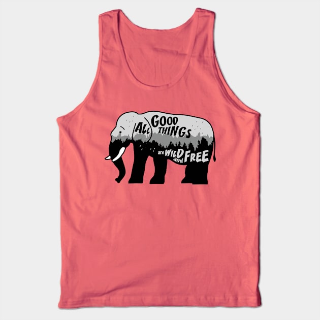 Born to Free Save Wildlife Tank Top by KewaleeTee